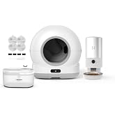 Xenon Smart Akıllı Otomatik Kedi Tuvaleti (Kameralı) &Ccedil;elik K&ouml;pek Mama Kabı Besleme Kasesi (Kameralı) Su Sebili Pınarı ve Yede