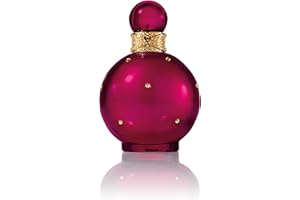 Britney Spears Fantasy Intense 100 ml – Eau de Parfum de Mujer – Fragancia Gourmand Amaderada – Notas de Lichi Rojo, Acorde de Cupcake y Esencia de Pachulí – Frasco Burdeos y Dorado