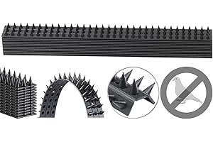 Exbuster Vogelabwehr: 12er-Set Tierabwehr-Spikes, 3-reihig, je 49 x 4,5 cm lang (Vogelabwehr Spikes, Vogelabwehr Zaun, Maderschreck)