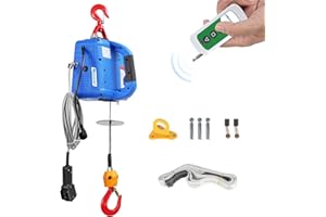 Mxmoonant Paranco elettrico 1500W con telecomando wireless 500KG 3-in-1 Metodi di controllo Argano elettrico portatile 220V