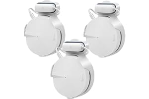 STANSTAR Wall Mount for TP-Link Deco M5 Whole Home Mesh WiFi System, Sturdy Bracket Holder Designed for TP-Link WiFi Router Excellent Cord Management without Messy Wires or Screws Fit UK Plug