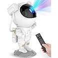 MM TOYS Astronaut Galaxy Star Projector with Timer & Remote | 360° Nebula Space Light for Bedroom Decor | Space Projector Night Lamp for Kids & Adults - White