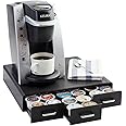 Amazon Basics Coffee Pod Storage Drawer for K-Cup Pods - 36 Pod Capacity, Black