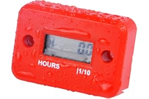 NINE-RONG Nine Rong NR-HM006 Compteur horaire étanche pour Moto, Motocross, motoneige