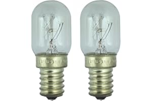DEPENDABLE TRADING LTD Pack of 2 - 15W Fridge Lamp for use in a Samsung Fridge. 240 V. SES (E14) Small Edison Screw Light Bulb