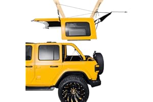 PACIKWEST Hard Top Removal Lift für Jeep Wrangler, kompatibel mit allen Jeep Wrangler JK JL Modellen, einfache Ein-Personen-Bedienung Dach Hardtop Hebezeug mit Anti-Drop-System, unterstützt 8-16ft Decke, 6