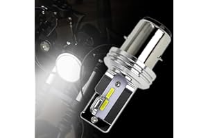 SageSunny BA20D LED Lampadina H6 Cross Board/Strade per moto e scooter motociclisti, 1500lm 6500k, lotto de1, garanzia 1 anni