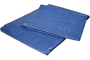 UNIVERS DU PRO TECPLAST - Bâche Plastique 8x12 m Bleue 80g/m² - bâche de Protection polyéthylène