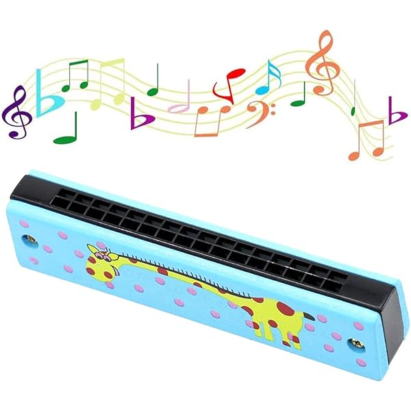 2 Armoniche Bambini 16 Buche In Legno - Strumento Musicale Educativo - Foto 3