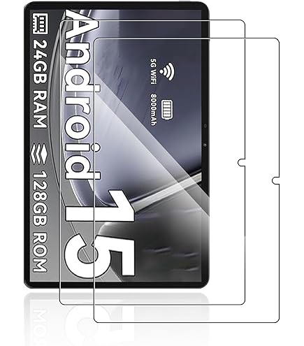 Accessoire Tablette Anti-rayures Ytaland Lot 2 Protections Écran Verre Trempé Tablet 9.6-10.1" - 23.6x16.2cm - Compatible Plusieurs Marques - Anti-Traces Verre Trempé Ipad A16