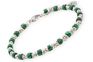OMI CREATIVE CONCEPT OMI® Bracciale Uomo Acciaio con Pietre Naturali Multicolore – Turchese, Verde Smeraldo, Lapislazzuli, Nero – Elegante e Stile Casual