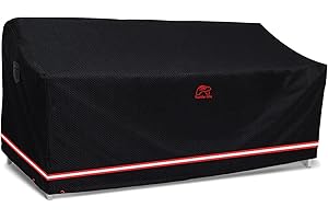 TURTLE LIFE Turtle-Life Funda para Sofá de Jardin Impermeable Funda para Sofa Exterior Funda para Sofá de Jardin 2-3 Plazas sin Desvanecerse en Dos Años, Negro, 152x89x89cm