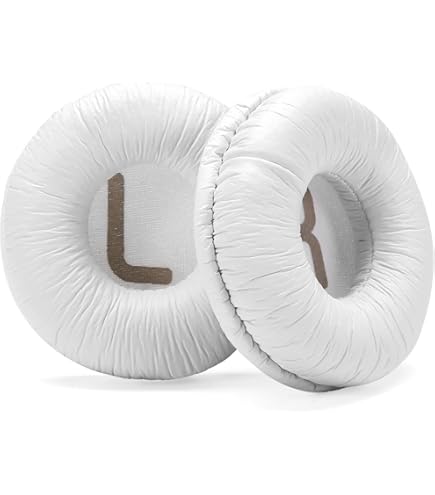 Coussinets D'oreille De Rechange Pour Casques JBL - Compatible Tune570BT/520BT/510BT Etc. - En Mousse Et Cuir Protéiné, Noir