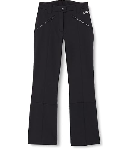 killtec Dames functionele broek/skibroek met afneembare bandjes, randbescherming en sneeuwvanger - KSW 249 WMN SKI PNTS, zwart-blauw, 40, 37559-000