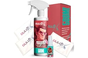 RONIBEX Kit Limpiador Pantallas 500ML + Spray Gafas 30ML + 3 Paños Microfibra XL – para TV LED, Portátil, Consola, Monitor Gaming, Streaming, PC, Limpieza Profesional