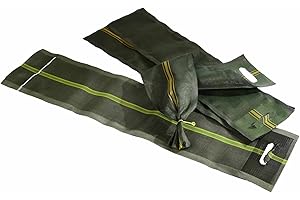 AGRI PLUS Lot de 10 sacs de sable pour silo - 270 x 1000/1200 mm - Avec poignée et cordon de serrage - Pour silo et protection contre les inondations