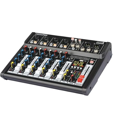Mixer Audio Italian Stage IS 2MIX8PRO | 8 Canali Stereo + DSP Multi FX | USB E Bluetooth | Nero