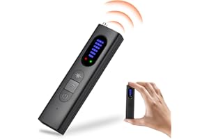 SecuraLen Rilevatore Microspie, Rilevatore GPS Rileva Dispositivi Nascosti, Rilevamento del Campo Magnetico & Allarme Antifurto Camera Detector con modalità Suono e Vibrazione