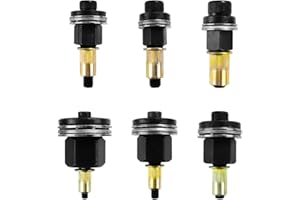 SQLJYU 6 Stück Nietmuttern Nieten Set, Austauschbare Mutternteile, für M3-M4-M5-M6-M8-M10 Nietmuttern, Nietzange Werkzeug Dorn, Einziehmuttern für Nietmutter Werkzeug Manuelle Nietmaschine