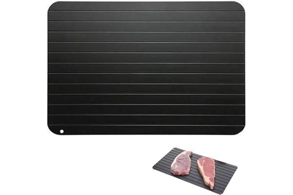 Plateau de Décongélation Rapide,Plateau de Décongélations Rapide en Aluminium Planche à Décongeler Plateaus de Décongélations Efficace pour Viande Poisson et Aliments Surgelés