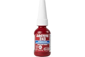 LOCTITE 243 Threadlocker, Universal adhesive for Securing Screws, Medium-Strength thread lock for Metal Threads, Liquid Glue for Use on Pumps, Gearboxes and More, 1x10ml