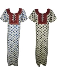 Indiatrendzs Women Nighty Combo Set Printed Sleepwear Pack Of 2 (Chest 46)