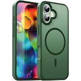 URUCHI G&uuml;&ccedil;l&uuml; Manyetik iPhone 17 Telefon Kılıfı, [Mag-Safe ile Uyumlu] [Askeri D&uuml;zey D&uuml;şme Koruması] [G&uuml;&ccedil;l&uuml; Silikon Kenarlar] 