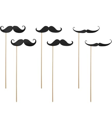 Retro Mens Nep Snor Zwart Pictogram Geïsoleerd Op Witte Achtergrond Stockvectorkunst en meer