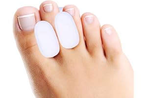 feifanshop 4x Zehentrenner Silikon-Entlasten Sie Ballen, Silikon Zehen Abstandhalter für überlappende Zehen