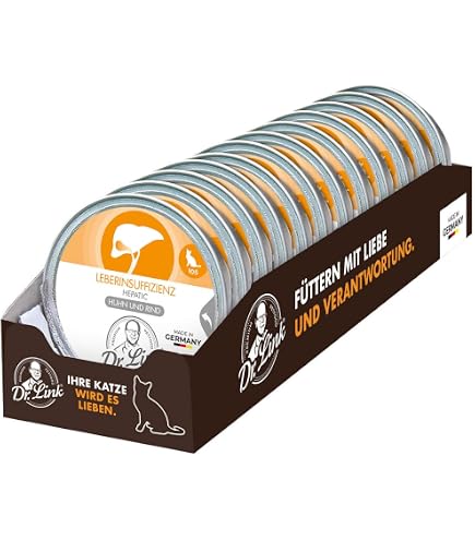Bio Dit-Katzenfutter bei Leber-Erkrankungen, 12er Pack (12 x 100 g)  Premium Nassfutter : Amazon.de: Haustier