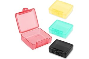 WLLHYF Małe pudełko na pigułki, 4 sztuki, mini urocze podróżne etui na tabletki, organizer tygodniowy, organizer na leki, pojemnik, pojemnik na witaminy, na zewnątrz, podróż, kemping