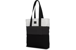 Johnny Urban Bolsa de Compra Gris para Mujer y Hombre Zoe Bolso de Compras de Algodón Reutilizable - Bolso de Hombro/Bandolera Plegable - Elegante Bolsa para Compras con Bolsillo Lateral