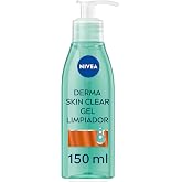 NIVEA Derma Skin Clear Facial Cleansing Gel, 150 ml | Facial Cleanser with Salicylic Acid, Niacinamide &amp; Sea Salt, Reduce Por