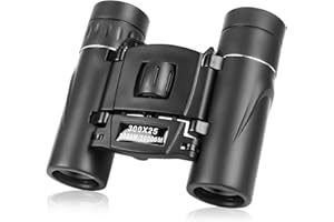 KFDDRN Jumelles 300x25 Adultes et Enfants Jumelles Haute Puissance et visibilité Claire Mini Jumelles de Poche avec Adaptateur pour téléphone Portable Jumelles étanches pour l'observation des Oiseaux
