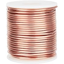 Alambre De Cobre Suave Calibre 12 (2 Mm) - Rollo De 22 M, Para Manualidades, Joyería, Modelado Y Más