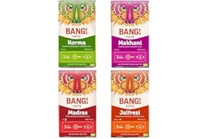BANG CURRY Curry Sauce Kits, Mild, Medium and Spicy Curry Spice Kits, Easy to Use, Ready in 10 Min, 100% Natural and Gluten Free (4 Pack) - BANG! Curry