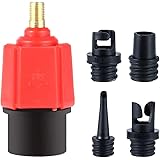 Volwco Adattatore valvola Aria Multifunzione Gonfiabile SUP Schrader Accessori Adattatore Valve Convertitore Pompa Aria per v