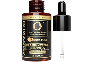 THE ORGANIC FOREST – VEGAN . PURE . NATURAL Plant Based Frankincense Oil – Pure & Organic Frankincense Essential Oil for Skin, Face & Aromatherapy– for Anti-Aging, Wrinkles & Dull Skin – Therapeutic Grade