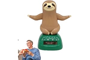 GENERIC Solar Dashboard Sloth - Sloth Solar , Solar Powered Dashboard Doll Sloth | Abs Car Sloth Animated Bobble Dancer, Shaking Hand Doll Toys Dancing Sloth Figures for Kids, Dashboard, 10x8x5cm