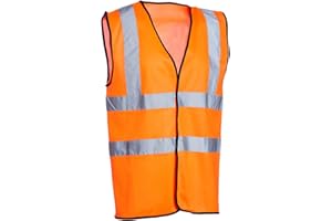 Gilet haute visibilité orange Blackrock, gilets haute visibilité pour chemins de fer, vestes haute visibilité, haute visibilité, gilet de sécurité, réfléchissant, EPI haute visibilité haute visibilité