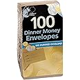 Chiltern Wove ss612 Dinner Money ENVELOPES 100PK,Brown