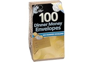 Chiltern Wove ss612 Dinner Money ENVELOPES 100PK,Brown