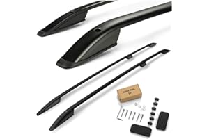 CHROMEMASTER | Barras Portaequipajes, Rieles de Techo Compatible con Peugeot Rifter L2 Largo 2021+; Se Utilizan para el Montaje de Portaequipajes de Techo, Cajas de Techo o Portabicicletas; Aluminio