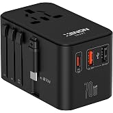 Xenon Smart Priz D&ouml;n&uuml;şt&uuml;r&uuml;c&uuml; | 70W GaN Hızlı Şarj 200+ &Uuml;lke Dahili USB-C Kablo USB-C 2x USB-A X6411