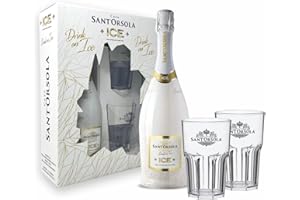 SANT'ORSOLA ICE Demi Sec Sparkling Wine + 2 Tambler Gift Pack - 1x750 ml