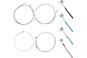 EUPHHONYCS Violinsaiten, 4 Stück Geigensaiten Saiten Violinensaiten Universal Full Set Violinen Stahlkern Violine Fiddle String Saiten Universal Violinsaiten Stahlkern Stahlsaiten für 1/2, 1/4 und 1/8