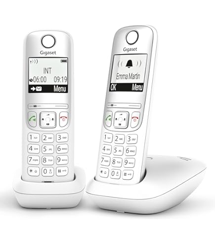Philips D1612W - Téléphone sans Fil Duo, rétro-éclairé, Son HQ, jusqu'à
