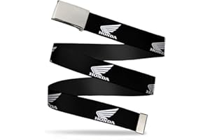 Buckle-Down Pasek tkany Honda Moto, Honda Motocyklowe logo czarny/biały, Motocyklowe logo Honda, czarny/biały, 3 cm Breit - Passt Oben-107 cm Pant Größe