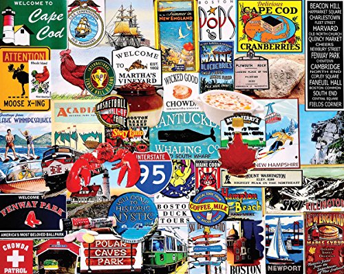 White MountainPuzzles I Love New England - 1000 Piece Jigsaw Puzzle