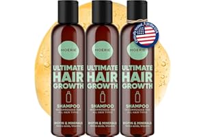 Moerie Ultimate Hair Growth Shampoo – For Longer, Thicker, Fuller Hair - Vegan Friendly Volumizing Products – Paraben & Silicone Free – All Hair Types – 8.45 fl oz, Triple Set